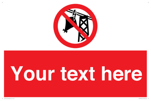 Custom prohibition do not fly kites near overhead electrical power lines